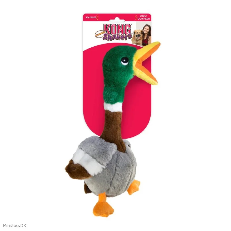 KONG Shakers Honkers Duck Large - bamse hundelegetøj med lyd