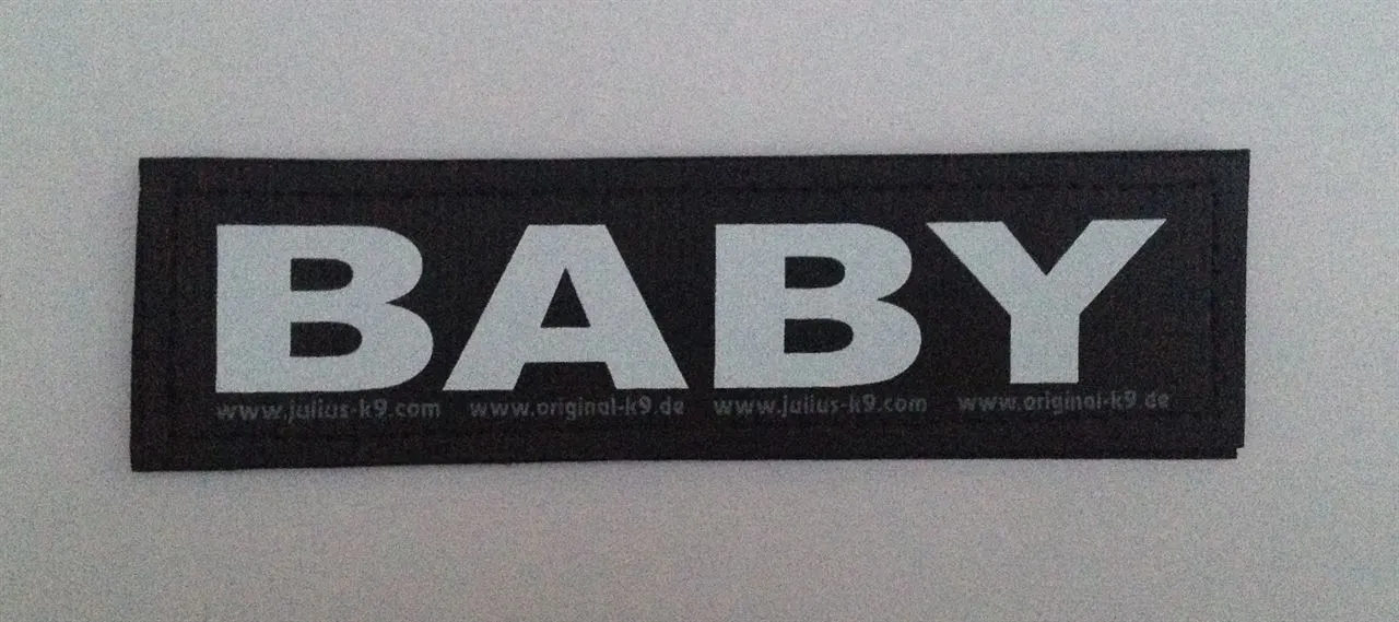 Julius K9 hundeskilt BABY stor