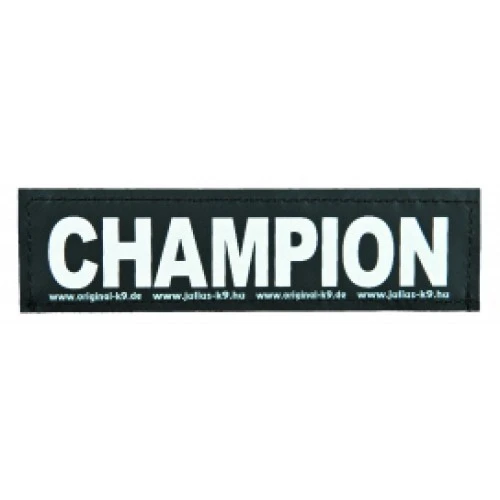 Julius K9 hundeskilt CHAMPION stor