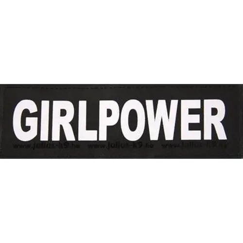 Julius K9 hundeskilt GIRLPOWER stor