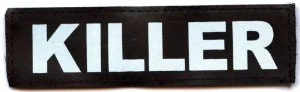 Julius K9 hundeskilt KILLER stor
