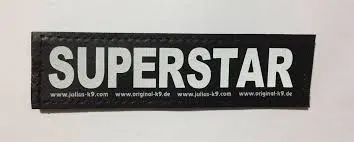 Julius K9 hundeskilt SUPERSTAR stor