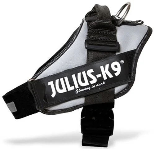 Julius K9 hundesele IDC sølvfarvet str Baby 1