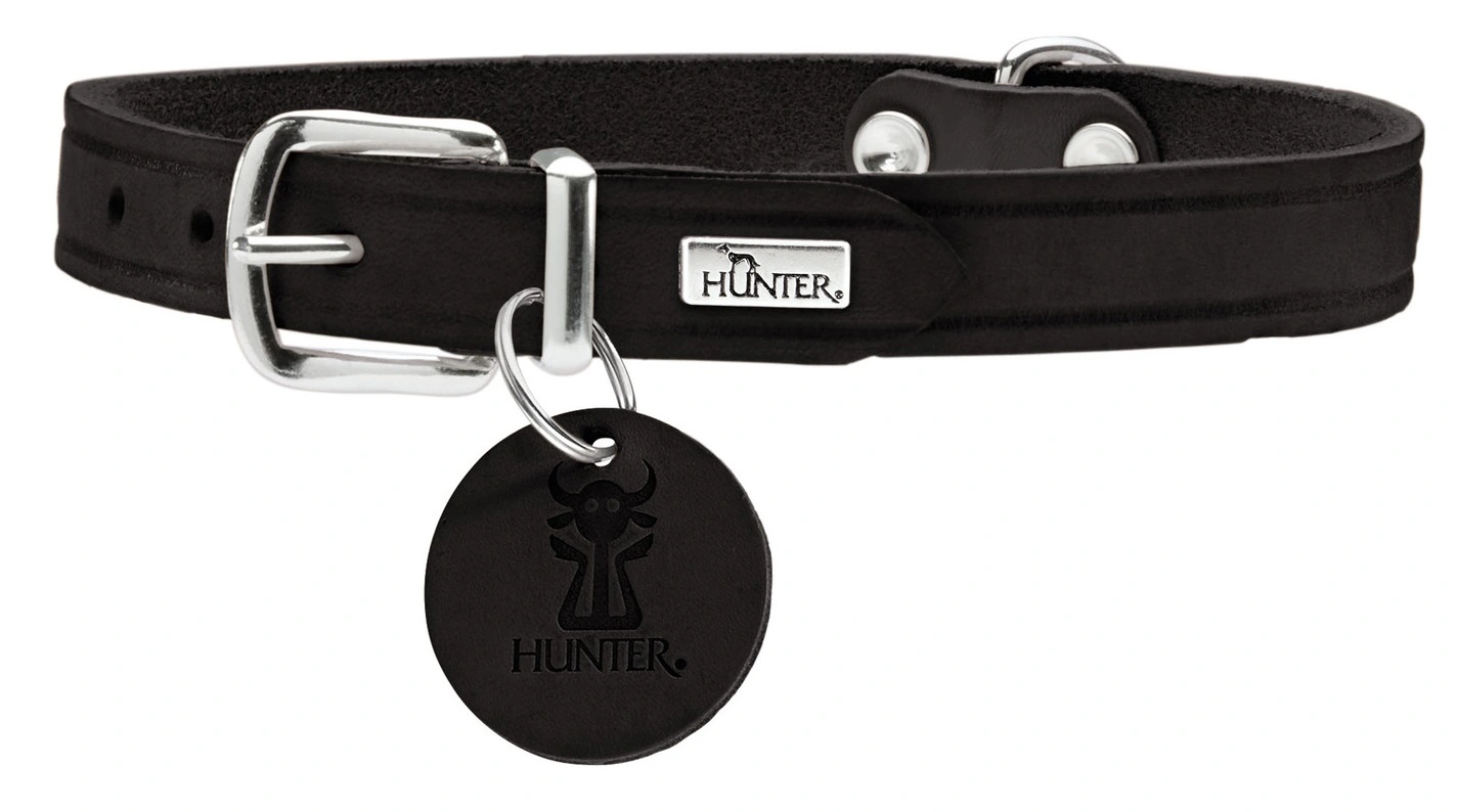 Hunter Aalborg Sport Sort 37 hundehalsbånd - 28-33 cm