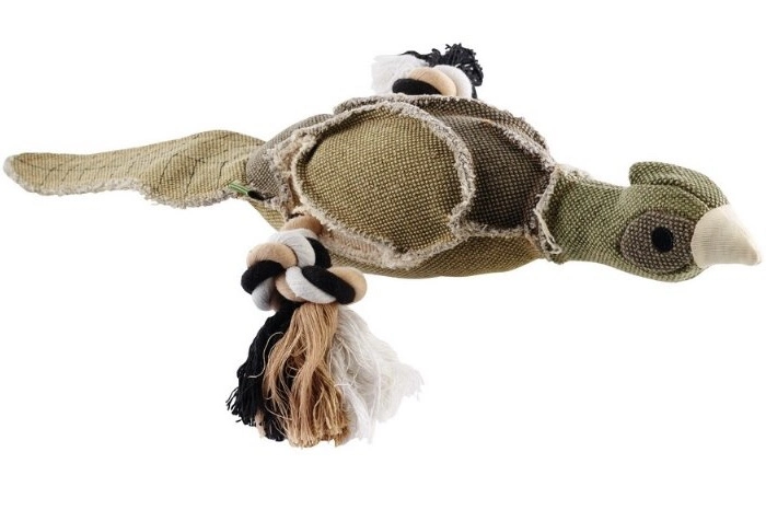 Hunter Legetøj Canvas Wild And - robust hundelegetøj med reb og squeaker