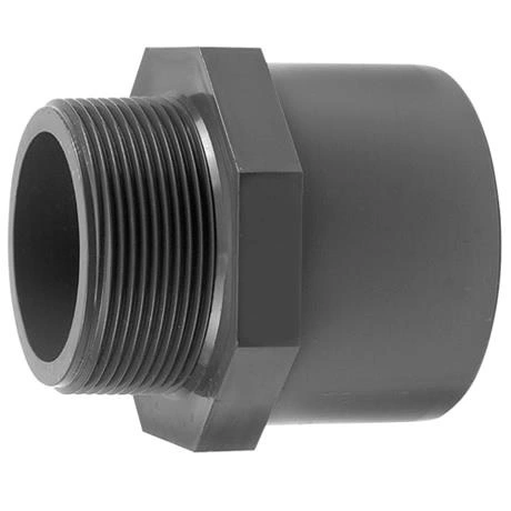 PVC Overgang Med Udvendigt Gevind 25 x 32 x 1 tomme