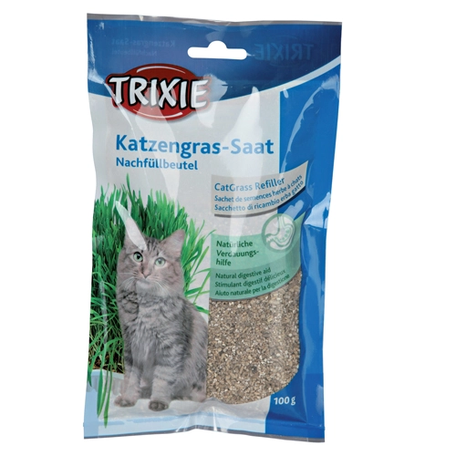 Trixie Kattegræs refillpakke 100 g