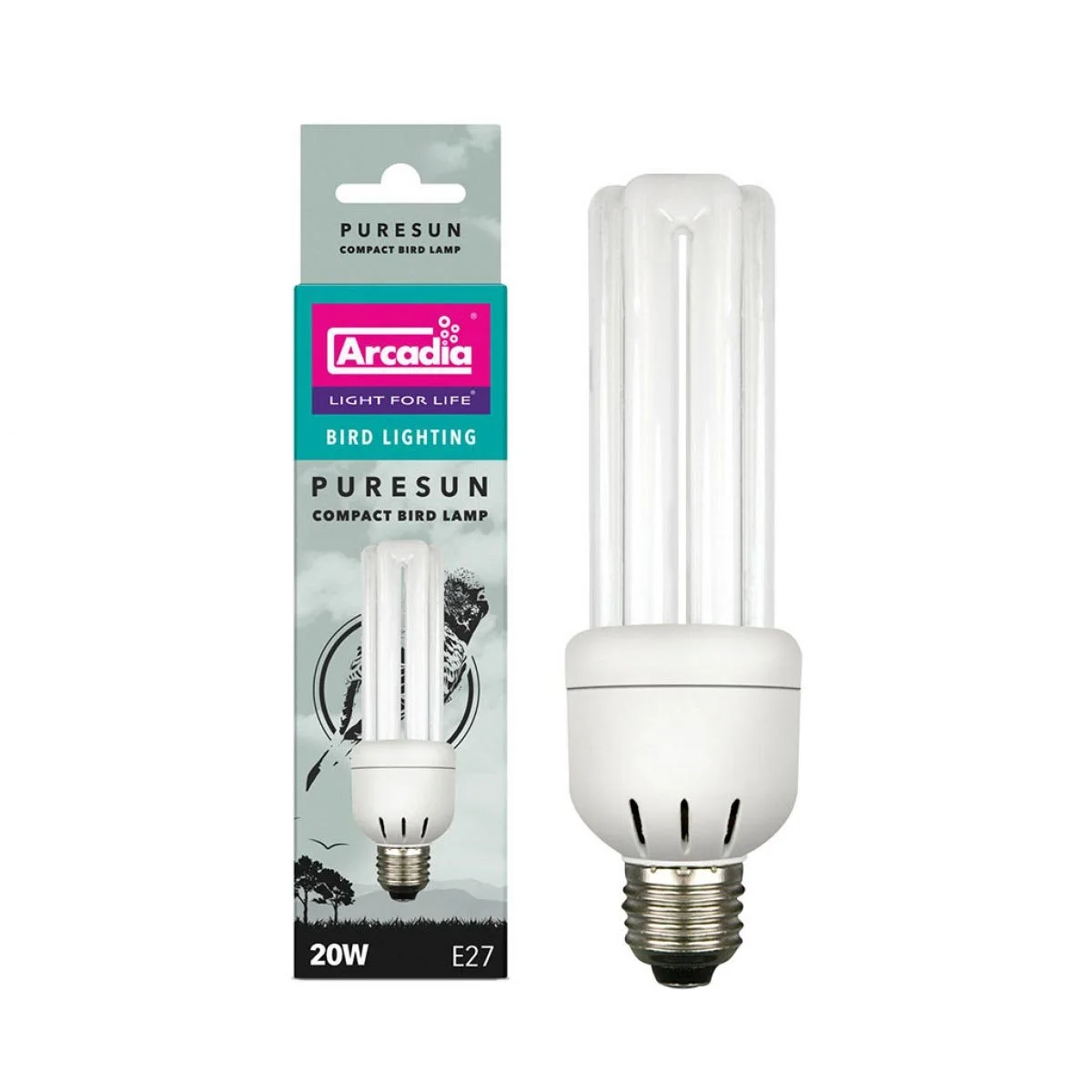 Arcadia PureSun Compact Fugle pære 20 w med UVA og UVB