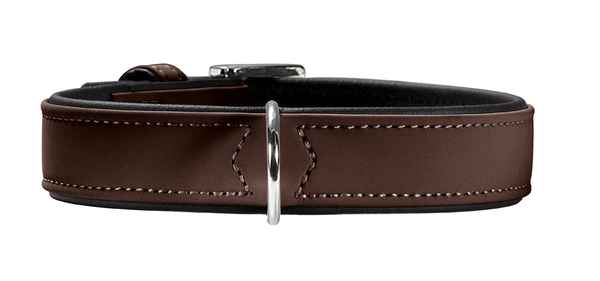 Hunter Softie hundehalsbånd 60 cm brun - 47-55 cm indstilling