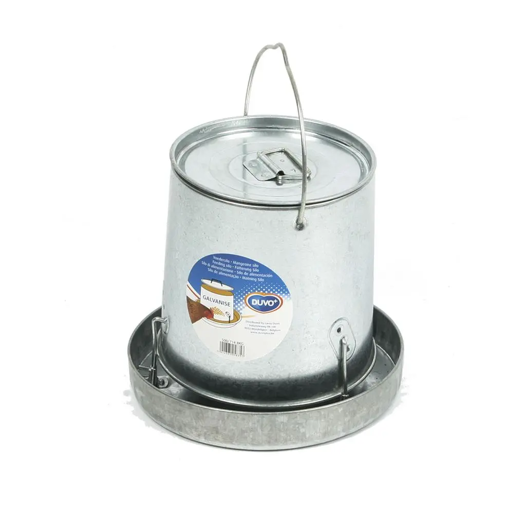 Duvo foderautomat galvaniseret 8 kg