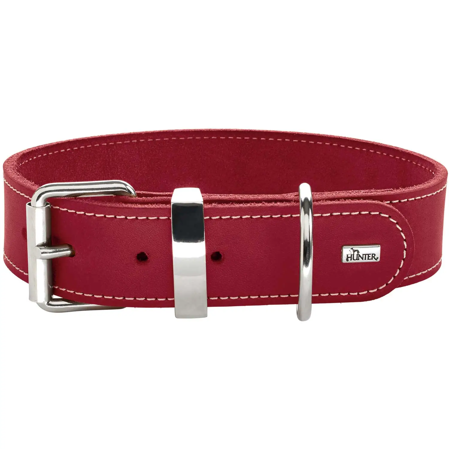 Hunter Aalborg Special Hundehalsbånd Rød 35 - 24-30 cm