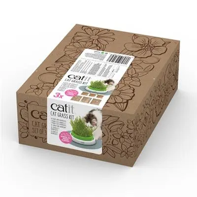 Catit Senses 2.0 Kattegræs Refill Kit sæt med 3 stk.