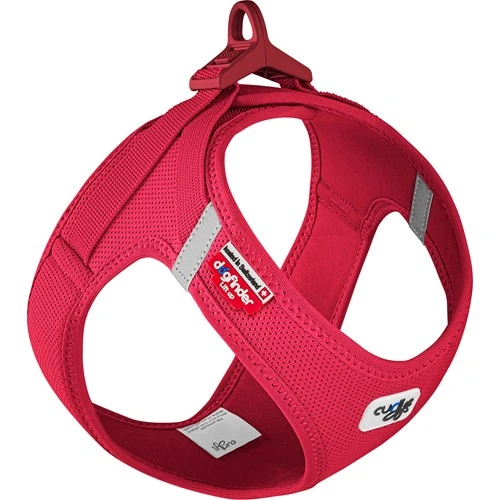Curli Vest hundesele Clasp Air Mesh Rød M bryst 43-49 cm - let og sikker komfort