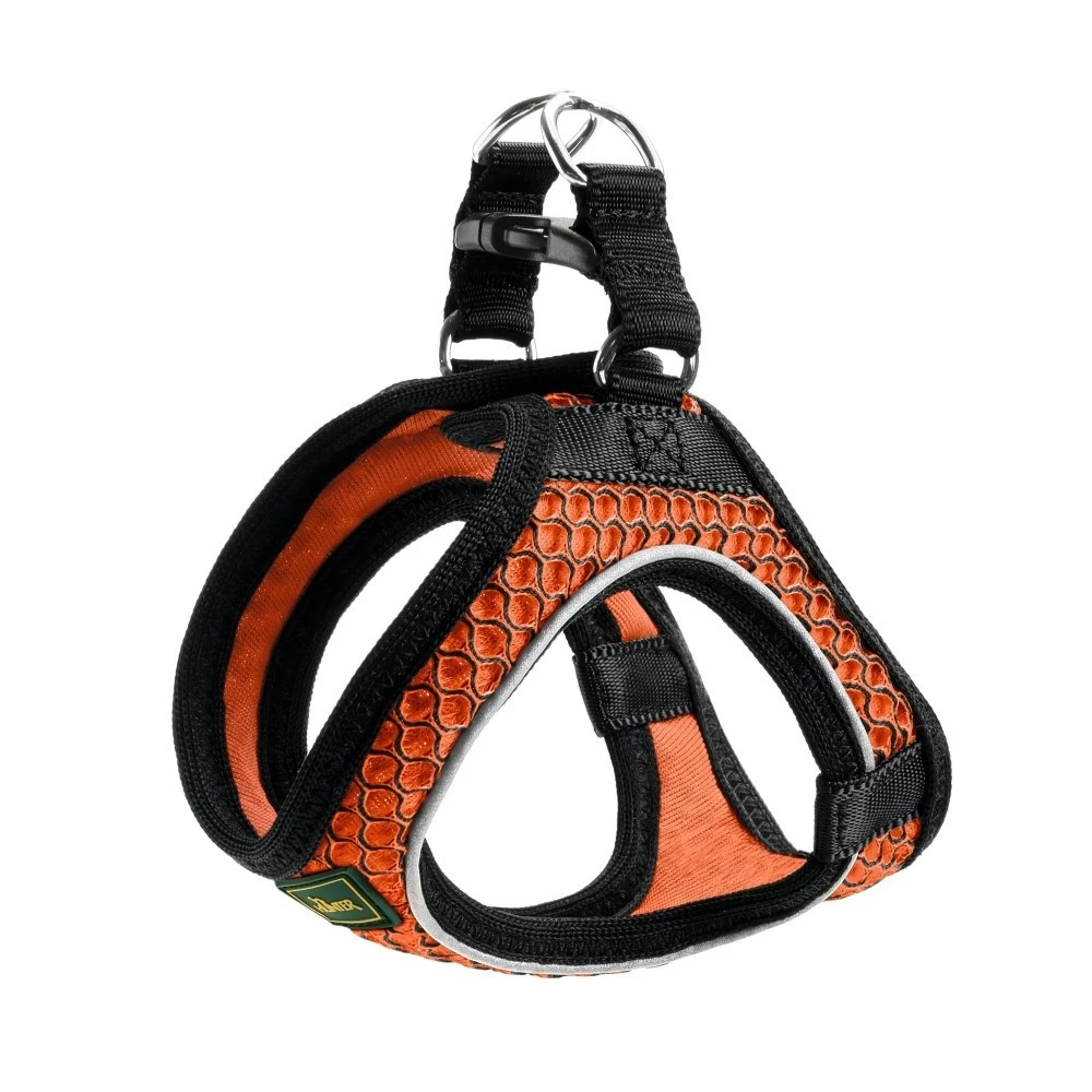 Hunter NY Hilo Comfort hundesele M-L orange mave/bryst 65-70 cm - Let komfort og synlig pasform