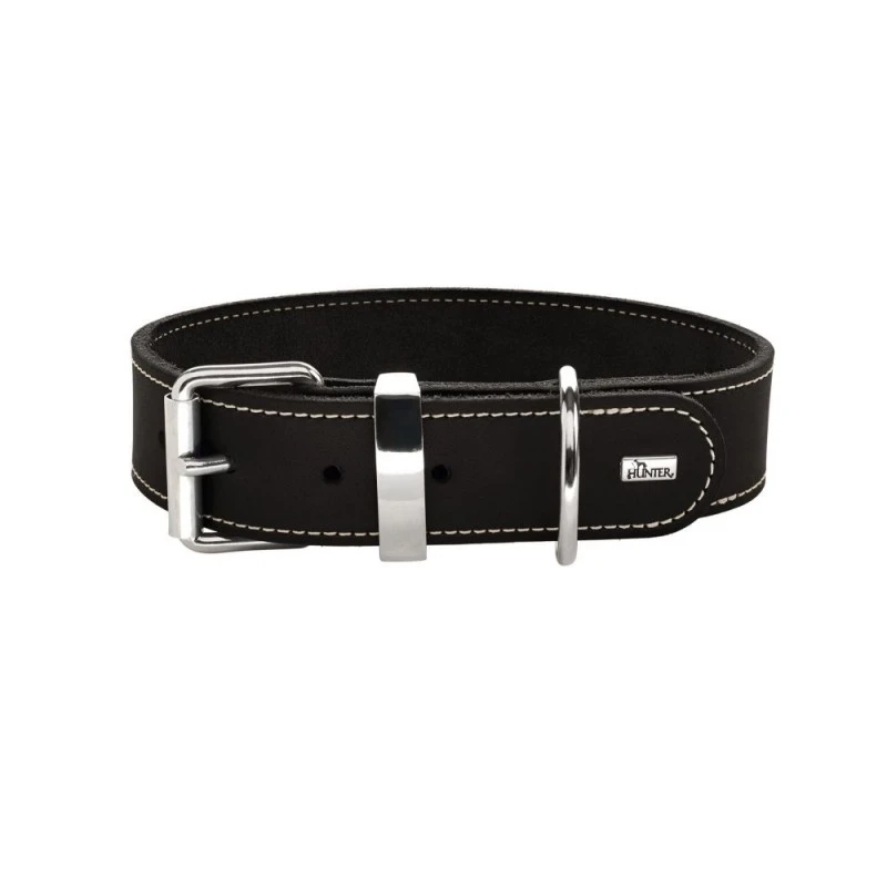 Hunter Aalborg Special Hundehalsbånd Sort 55 - 40-48 cm
