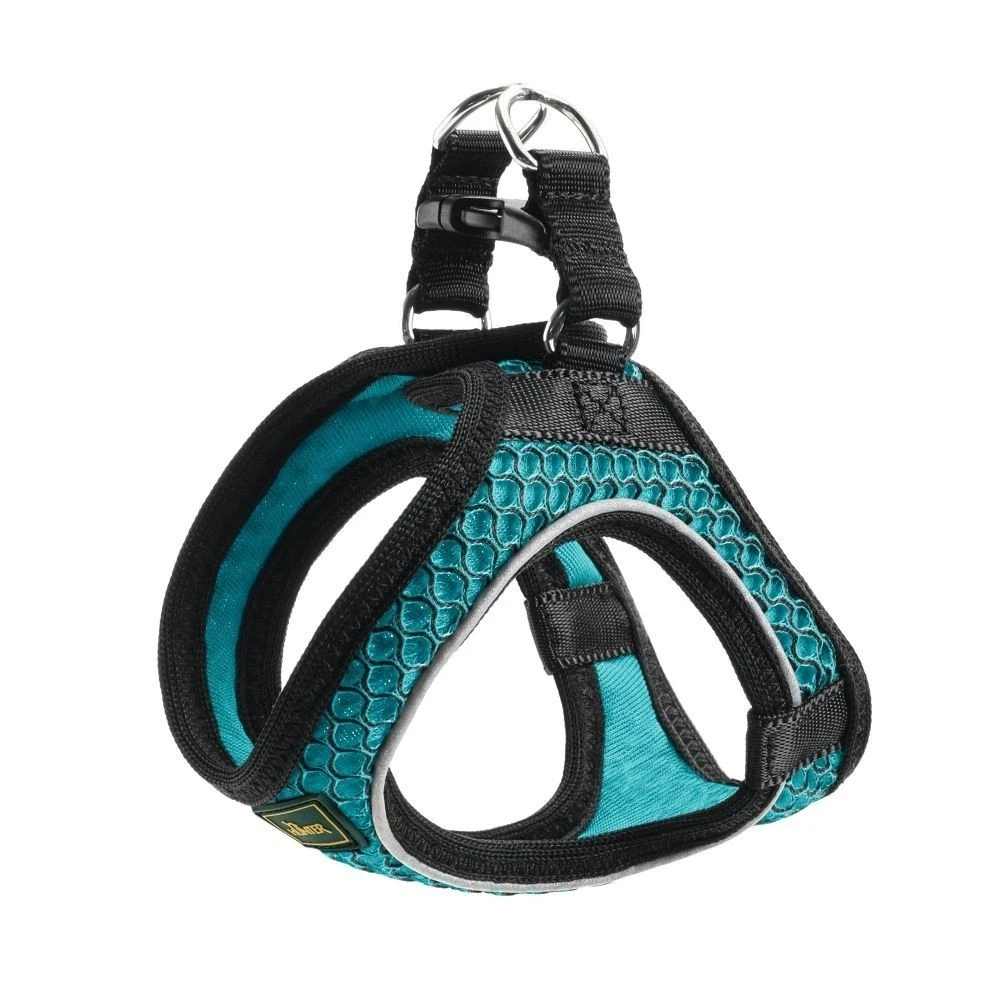 Hunter NY Hilo Comfort hundesele M-L turkis mave/bryst 65-70 cm - Let komfort og synlig pasform