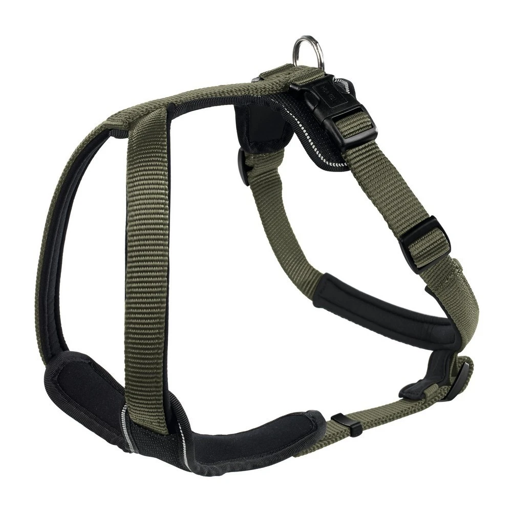 Hunter hundesele Neopren Oliven XL længde 73-94 cm 2,5 cm - blød og stabil komfort