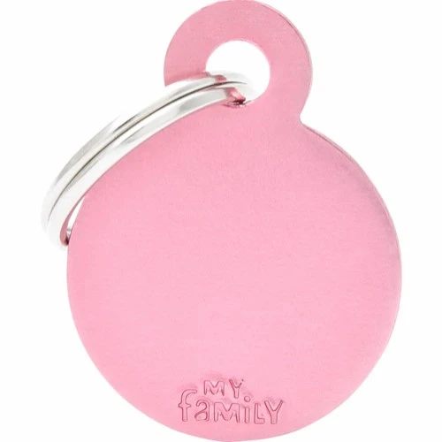 My Family Hundetegn Basic Cirkel pink lille