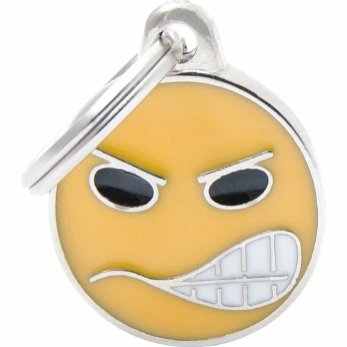 My Family Hundetegn Charm Emoticon Angry