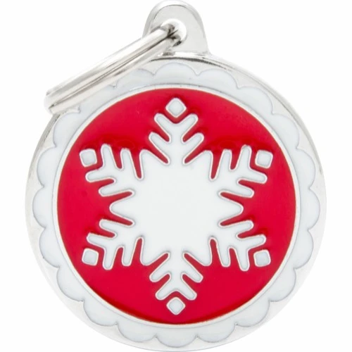 My Family Hundetegn Charm Cirkel Med Snefnug