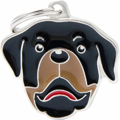Hundetegn My Family Friends Rottweiler sort