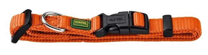 Hunter Vario Plus Halsbånd Orange XS 22-35 cm - Let, justerbart og synligt hundehalsbånd