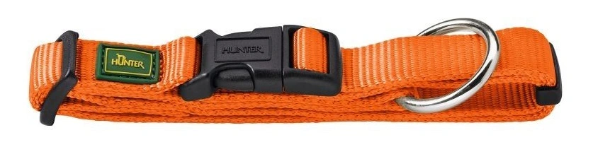 Hunter Vario Plus Halsbånd Orange L 40-63 cm - Komfortabelt og justerbart hundehalsbånd