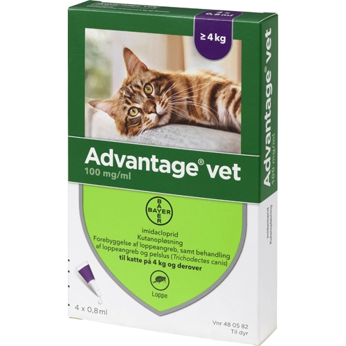 Advantage til kat 0,8 ml over 4 kg