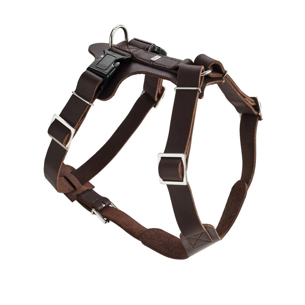 Hunter Hundesele Aalborg mørkebrun S-M/1 - Bryst/hals 44-56 cm