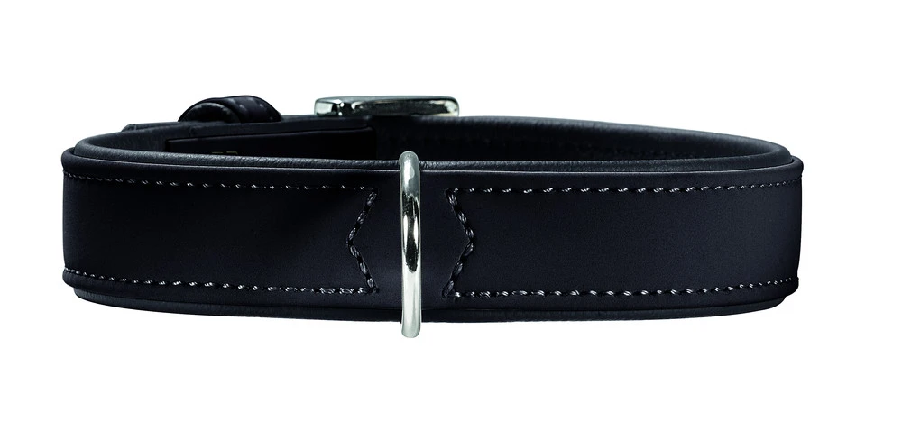 Hunter Softie hundehalsbånd 30 cm sort - 18-24 cm indstilling
