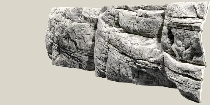 Tanganyika Baggrund Hvid Kalksten 150 x 50 cm