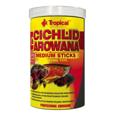 Tropical Cichlide og Arowana Medium Sticks 1000 ml