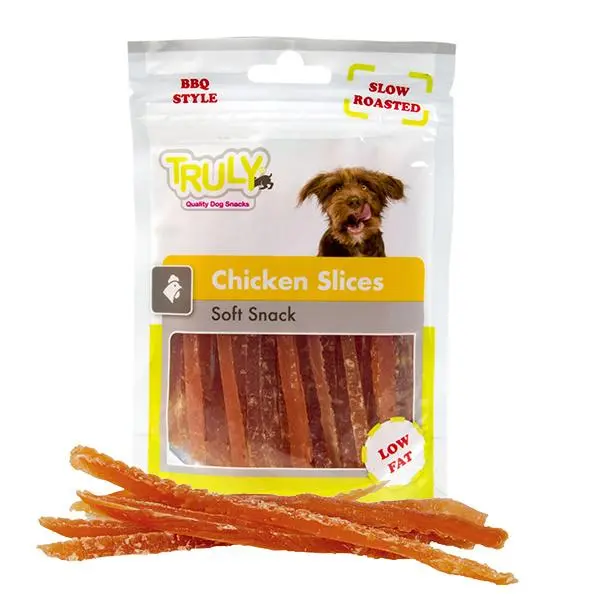 Truly Chicken Slices 90 g - kyllingeskiver til hunde