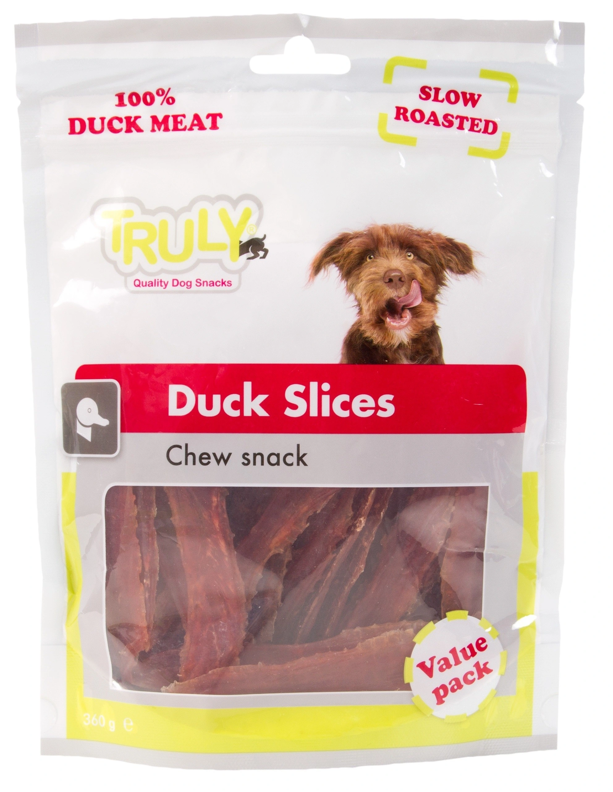 Truly Duck Slices 360 g - andeskiver til hunde