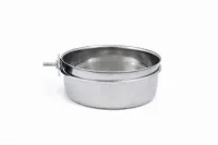 Beeztees Stålskål 0,9 L (Stor) med spænde 15 cm