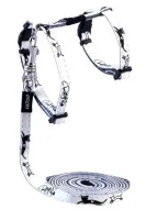 Glowcat Kattesele og Linesæt 8 mm Sort Springende Kat