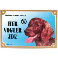 Her vogter jeg skilt med Setter