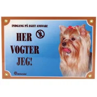 Her vogter jeg skilt med Yorkshire Terrier