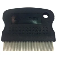 Loppekam Sort 6 cm