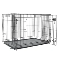 Nordic Paws Hundebur i metal Sort L