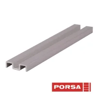 Porsa sølv aluminiums underskinne 60 cm.