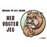 Waggy Her vogter Jeg Bulldog