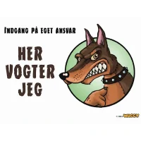 Waggy Her vogter Jeg Dobberman
