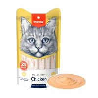Wanpy Kat Cremet Slikbar Godbid med Kylling 350g (25x14g)