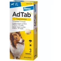 AdTab til hunde 22–45 kg 900 mg – stærk loppe- og flåttablet til store hunde