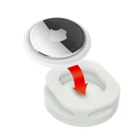 AirTag Holder GLOW silikone til Halsbånd 15-40 mm