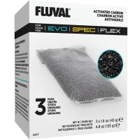 Aktivt Kul 3 stk i pakning til SPEC 3 og Fluval FLEX 34L eller 57L