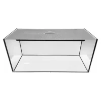 Akwaland Basic ørkenrottebur i glas med ventileret metallåg 120 l