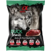 Alpha Spirit Duck Snack 50 g - kornfri hundesnack med and
