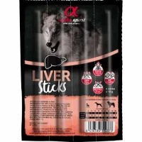 Alpha Spirit Liver Ristra Sticks 4 stk - kornfri hundesnacks med lever